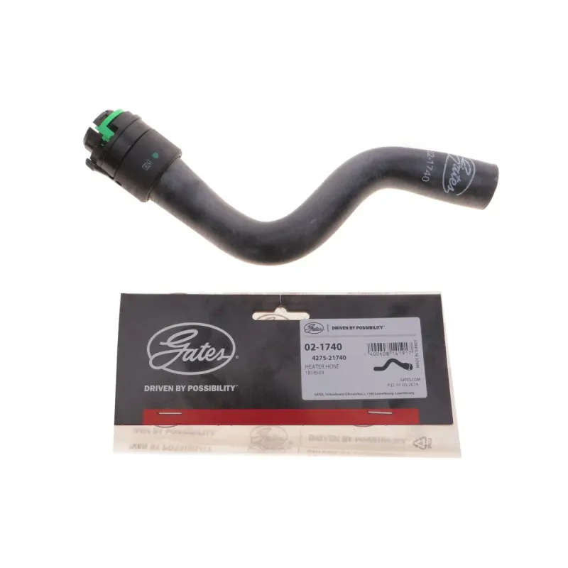 Патрубок системи охолодження GATES 02-1740 для Opel Astra G/Zafira A 1.4/1.6 1998-2009, діаметр 19 мм