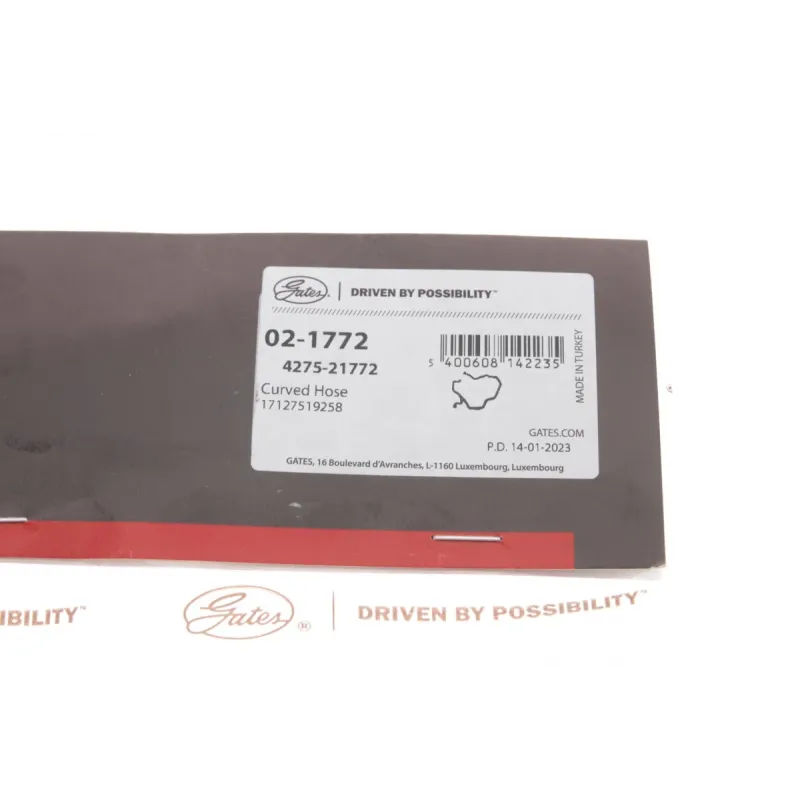 Патрубок радіатора GATES 02-1772 для BMW 5 (E60/E61) 520i/525i/530i 2003-2010, діаметр 22 мм
