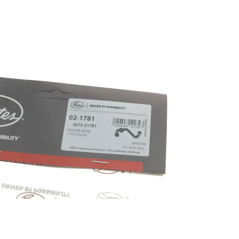 Патрубок радіатора нижній GATES 02-1781 для BMW X5 E53 2000-2006 M54 3.0 i 231 к.с. (діаметр 16 мм)