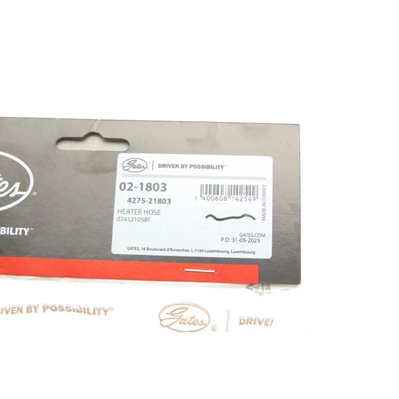 Патрубок радіатора GATES 02-1803 для Volkswagen Transporter T4 2.4D/2.5TDI 1990-2003, 15 мм