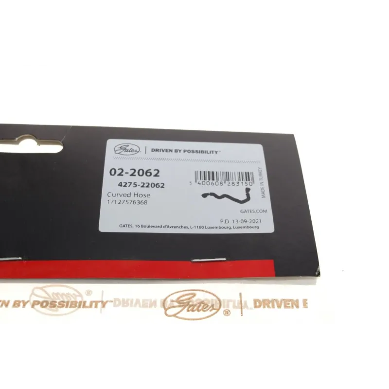 Патрубок радіатора GATES 02-2062 для BMW X5 (E70/F15) X6 (E71/F16) 3.0i N55, 18 мм