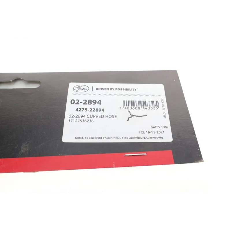 Патрубок радіатора GATES 02-2894 для BMW X5 E70 4.8i xDrive 2007-2008, 8.5/5 мм