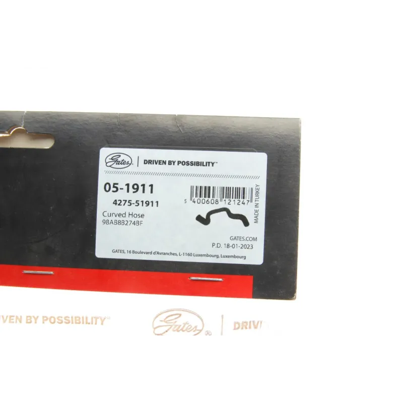 Патрубок радіатора верхній GATES 05-1911 для Ford Focus I 1.8/2.0 16V 1998-2004, діаметр 31.5 мм