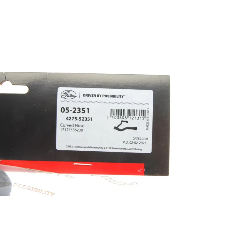 Патрубок радіатора GATES 05-2351 для BMW X5 E70 4.8i 2007-2008, 39 мм