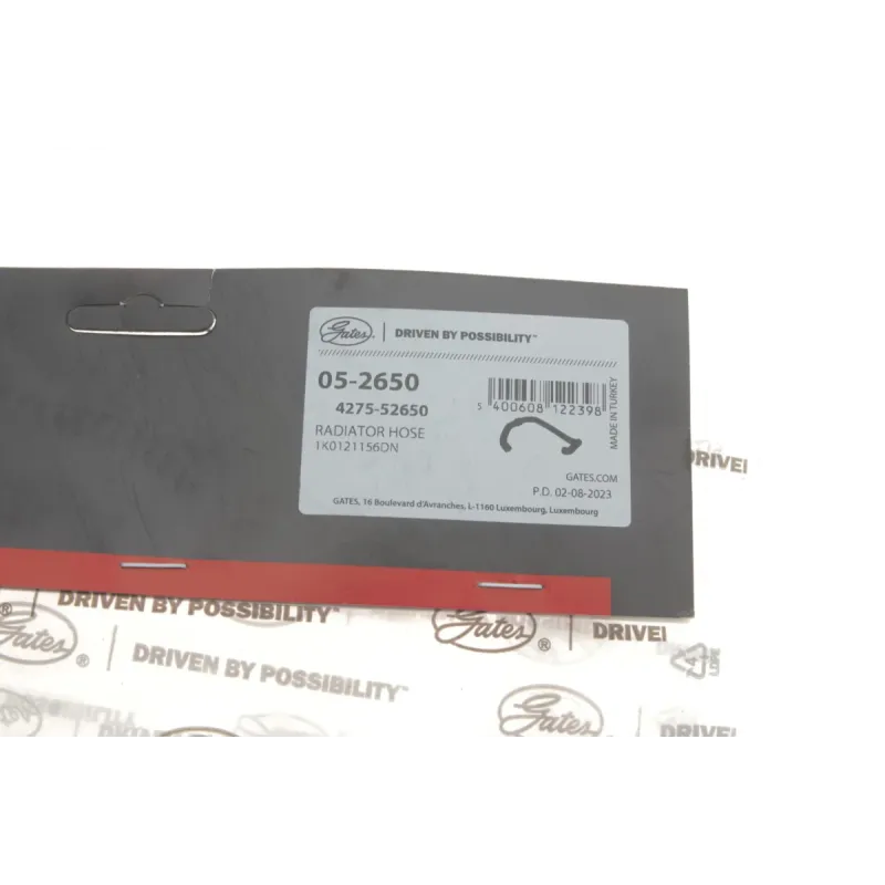 Патрубок радіатора GATES 05-2650 для VW Golf V/Jetta/Touran 2.0 TDI 2003-2008, 30/31 мм