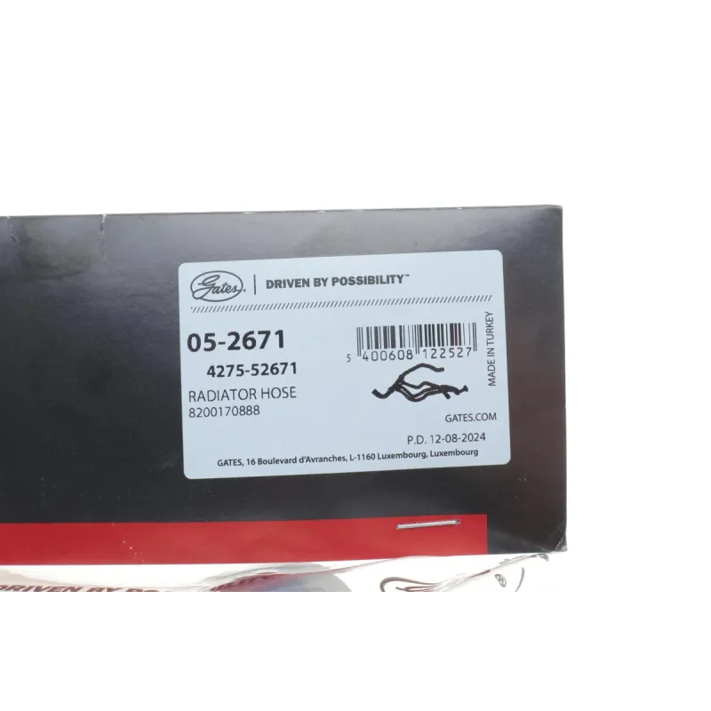 Патрубок радіатора GATES 05-2671 для Renault Megane II/Scenic II 1.9dCi (L) 30мм