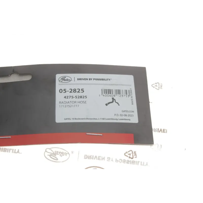 Патрубок радіатора верхній GATES 05-2825 для BMW 5 E60/E61 2004-2010 N52/N53, 38мм
