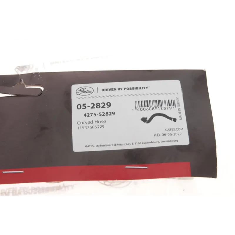 Патрубок радіатора GATES 05-2829 для BMW 5 (E39) 7 (E38) 3.5i/4.4i 1996-2003, діаметр 39 мм