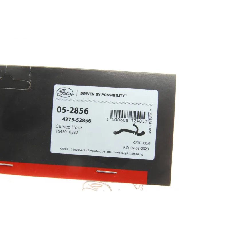 Патрубок системи охолодження нижній GATES 05-2856 для Mercedes-Benz M-Class W164 3.5 2005-2011 (Ø35/37мм)