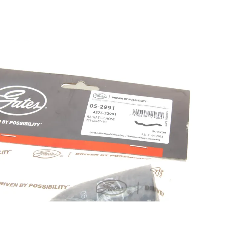 Патрубок радіатора GATES 05-2991 для Ford Transit/Tourneo Connect 1.8Di/TDCi 2002-2013, 32/31.5 мм