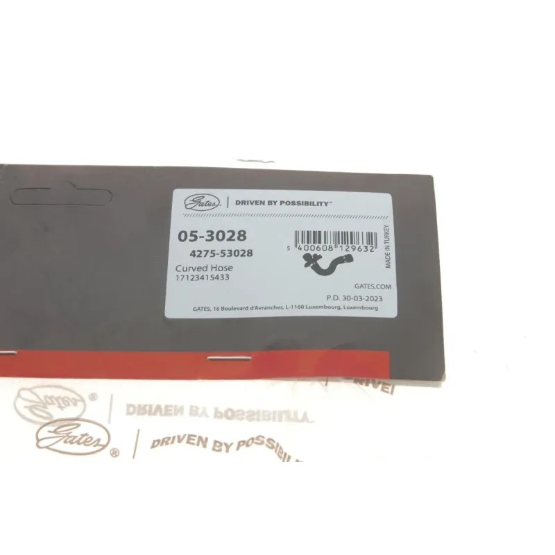 Патрубок радіатора GATES 05-3028 для BMW X3 (E83) 2.5/3.0 2006-2010, 39 мм