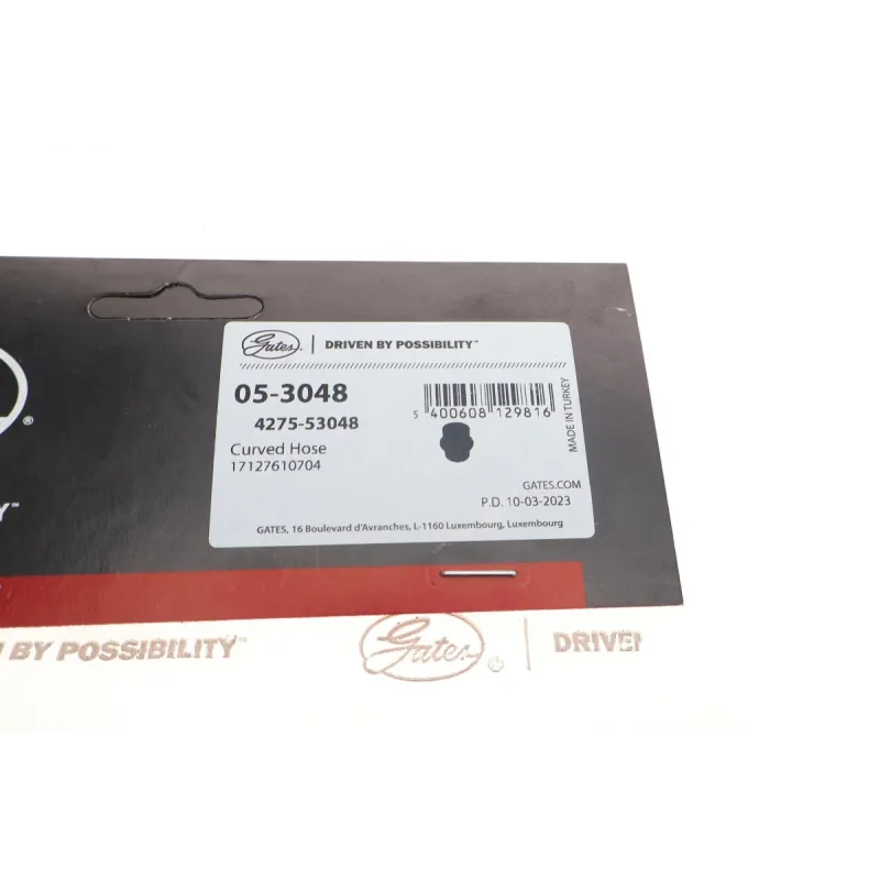 Патрубок радіатора GATES 05-3048 для BMW 5 (F10/F11/F07) 7 (F01/F02/F03/F04) 2008-2017, діаметр 37 мм