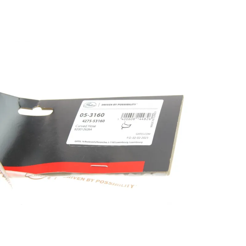 Патрубок радіатора нижній GATES 05-3160 для Renault Kangoo 1.9D 1997-2003, 30/29 мм