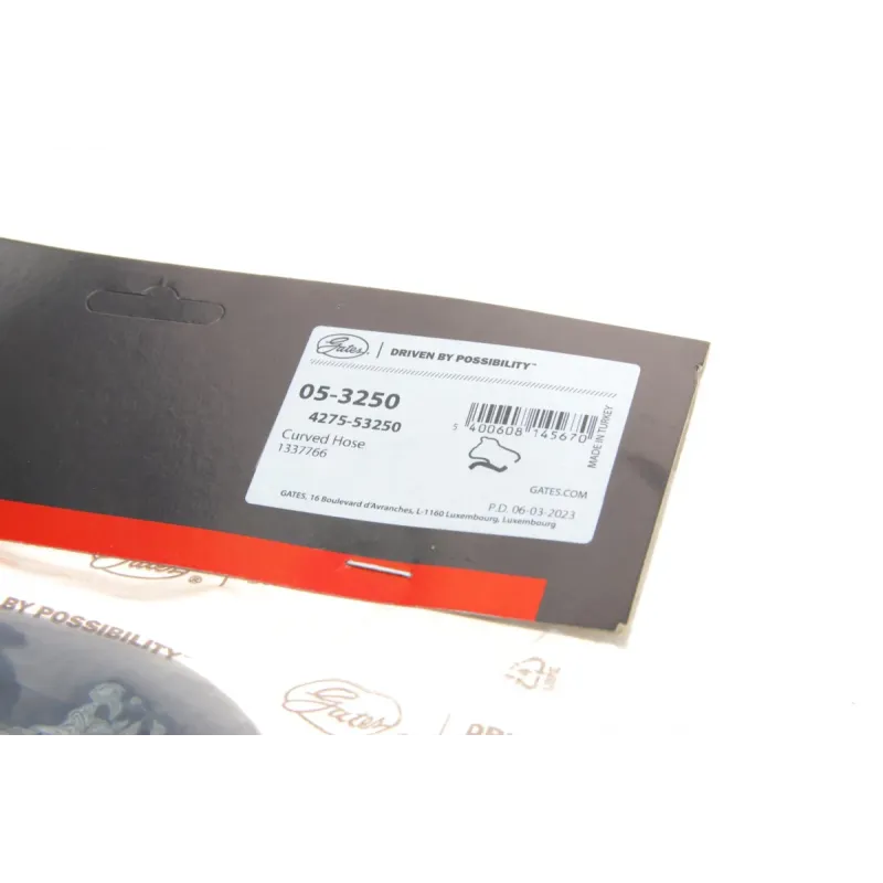 Патрубок радіатора нижній GATES 05-3250 для Opel Vectra C 1.6-1.8 2006-2008, діаметр 39/33.5 мм