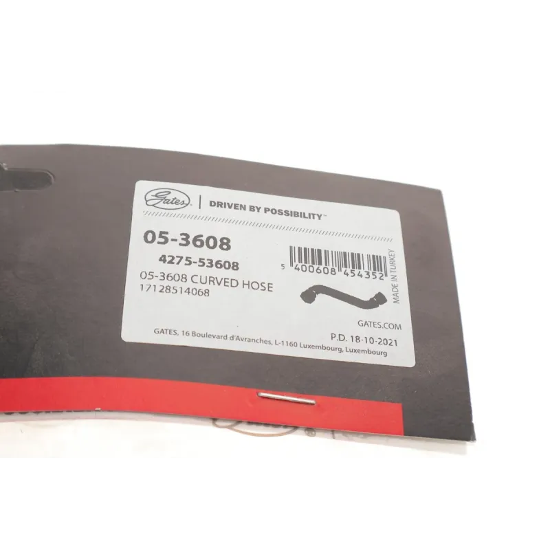 Патрубок радіатора верхній GATES 05-3608 для BMW X3 (F25) X4 (F26) B47 37мм
