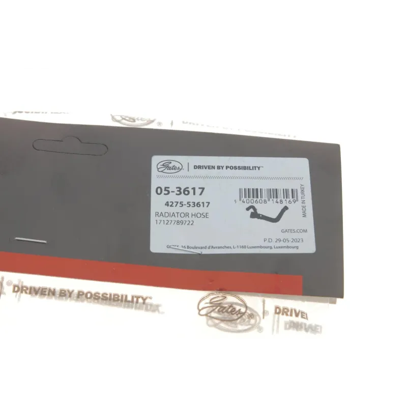 Патрубок радіатора GATES 05-3617 для BMW 5 (E60/E61) 520 d 163 к.с. 2005-2010, діаметр 38/15 мм
