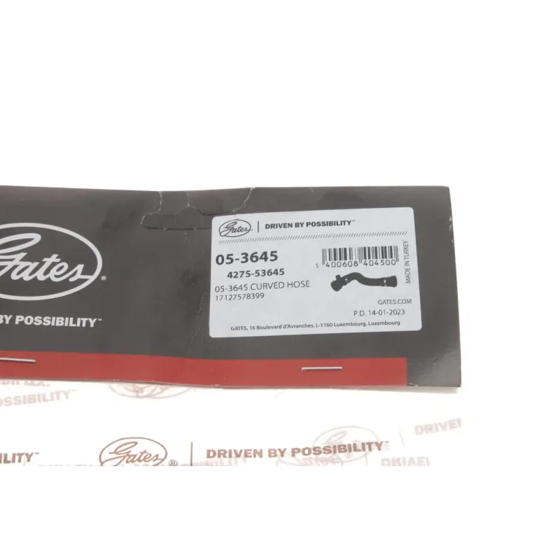 Патрубок радіатора GATES 05-3645 для BMW 5 (F10/F11) 523i/528i/530i N52/N53 2010-2013, 39 мм