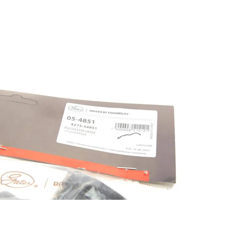 Патрубок радіатора GATES 05-4851 для BMW X3 (G01) 2017-, X4 (G02) 2018- (B46/B48) 37/31 мм