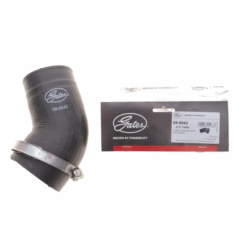 Патрубок інтеркулера GATES 09-0042 для VW Golf/Passat B6 1.8 TSI 2005-2010, 64.5/57 мм