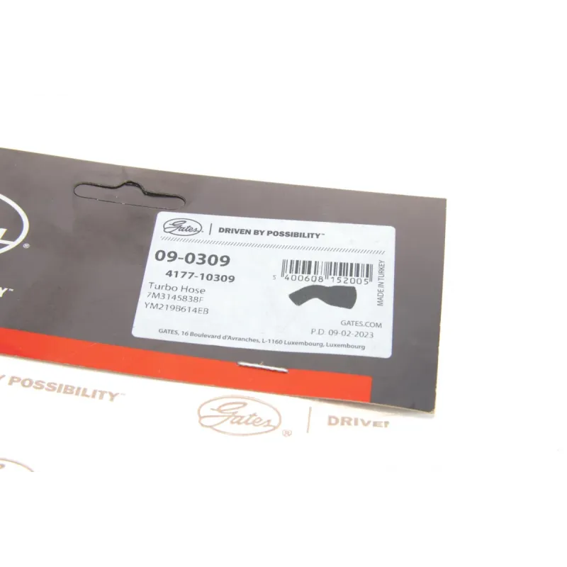 Патрубок інтеркулера GATES 09-0309 для VW Sharan, Touareg 1.9TDI 2000-2010 (діаметр 48/34 мм)