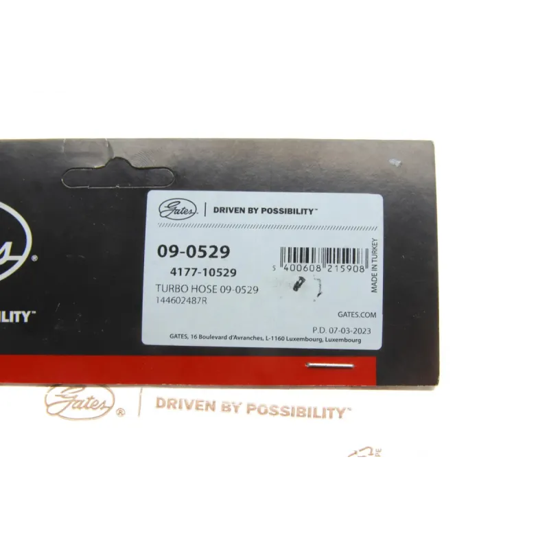 Патрубок інтеркулера GATES 09-0529 для Renault Kangoo, Megane III 1.5 dCi 2008-, 50/51.5 мм