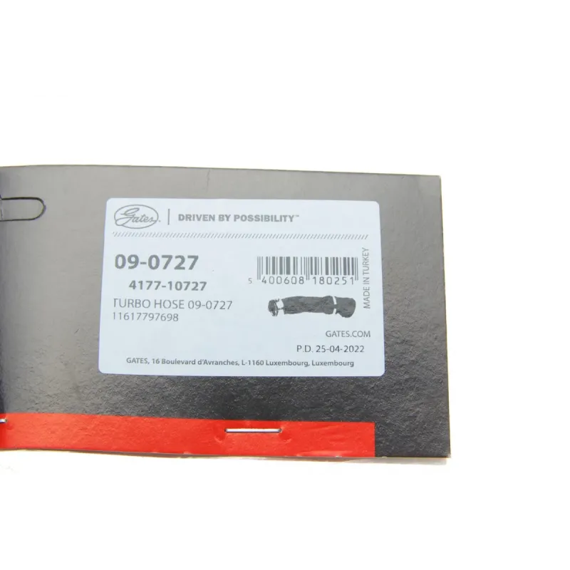 Патрубок інтеркулера GATES 09-0727 лівий для BMW 5 (E60) 535 d 272 л.с. M57 D30