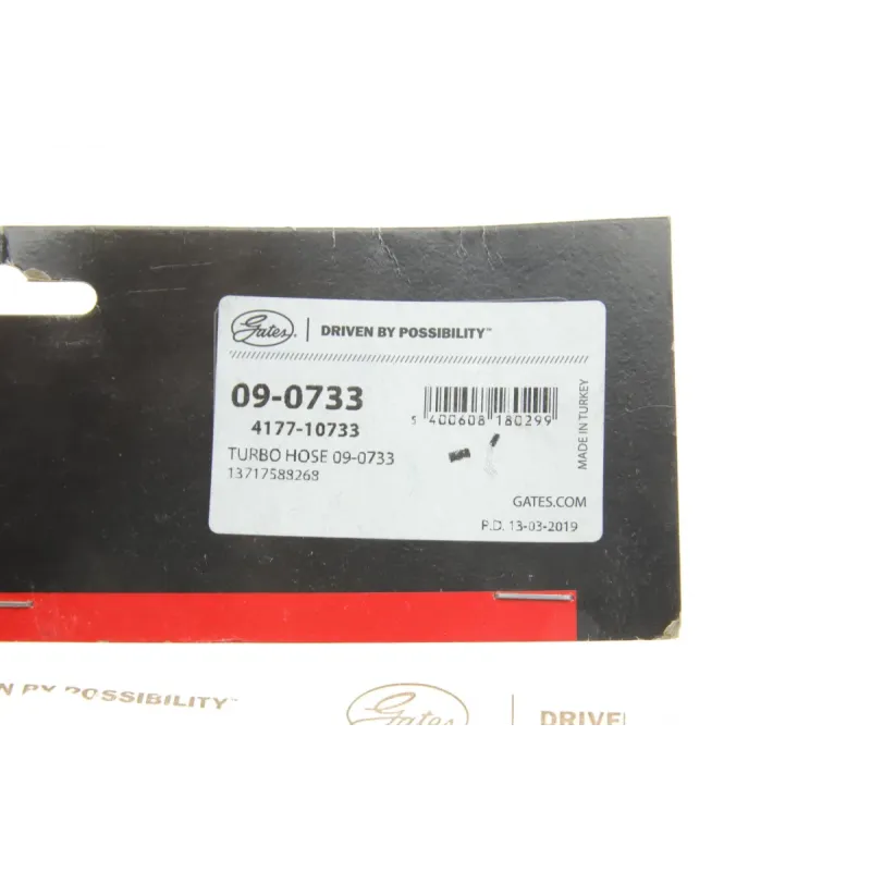 Патрубок інтеркулера GATES 09-0733 для BMW 5 (F10/F11) X5 (E70) X6 (E71) 3.0 2009-2017, 62 мм
