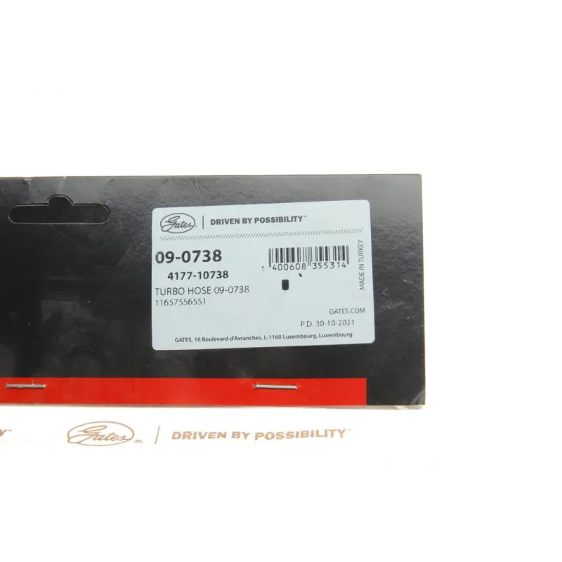 Патрубок інтеркулера GATES 09-0738 для BMW 3 (E90/E91/E92/E93) 3.0 N54 61.5/55 мм
