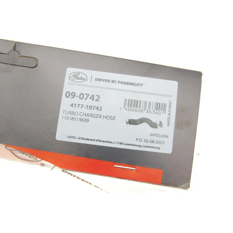 Патрубок інтеркулера GATES 09-0742 для BMW X5 (F15/F85) 2013-2018, 56 мм