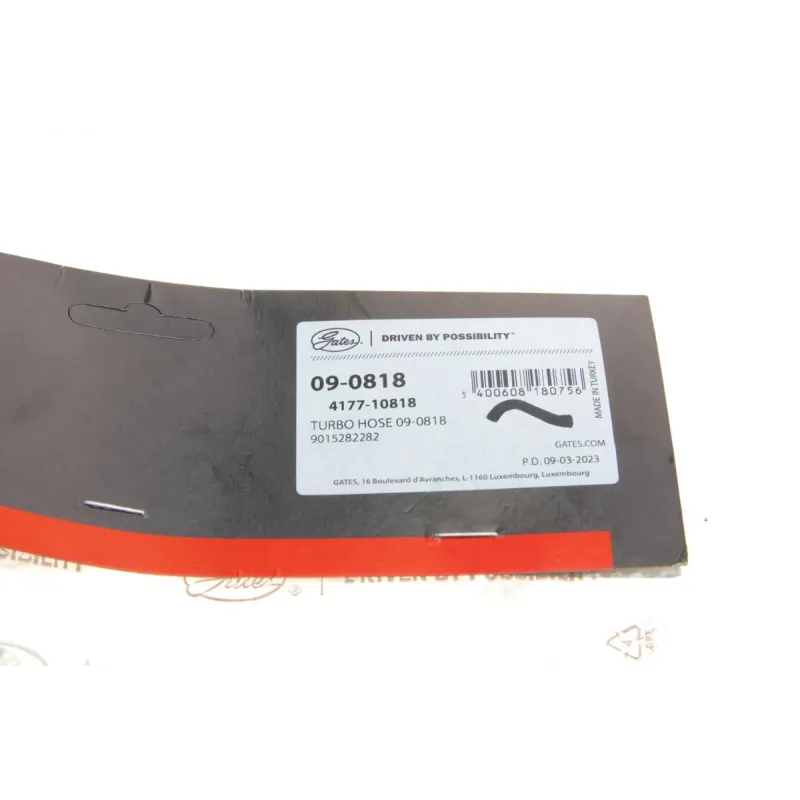Патрубок інтеркулера верхній GATES 09-0818 для Mercedes-Benz Sprinter 2.9TDI 1996-2000, діаметр 64/59.5 мм