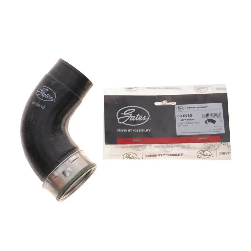 Патрубок інтеркулера GATES 09-0930 для Skoda Fabia, VW Polo 1.9 TDI 2000-2010, діаметр 51/49.5 мм