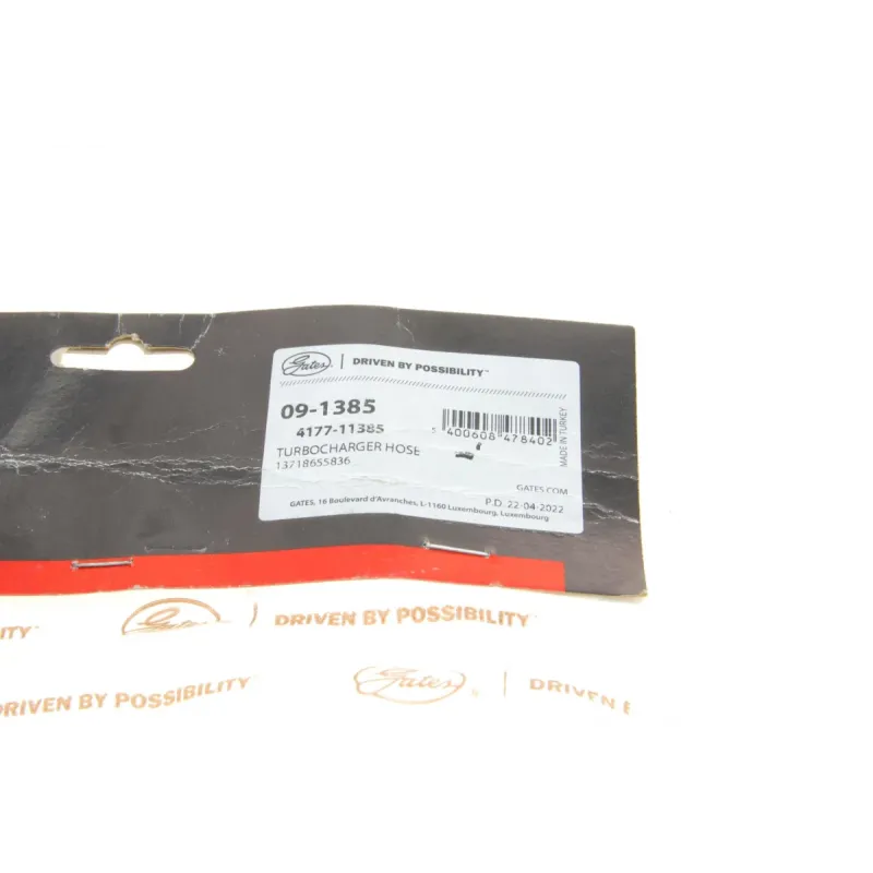 Патрубок інтеркулера GATES 09-1385 для BMW 1 (F40)/2 (F44-F46)/X1 (F48) 1.2-2.0D 2013-, 62/45 мм