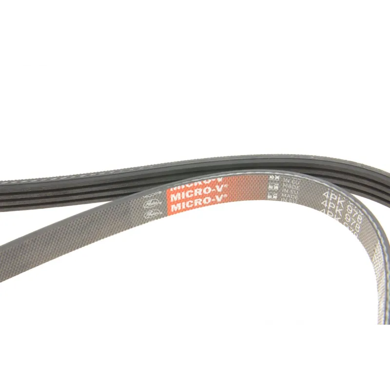 Ремінь генератора GATES 4PK978 для Fiat Punto, Hyundai Sonata, Mazda 323, 978 мм