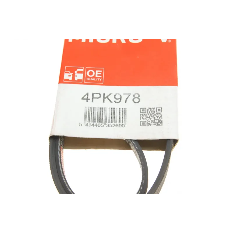 Ремінь генератора GATES 4PK978 для Fiat Punto, Hyundai Sonata, Mazda 323, 978 мм