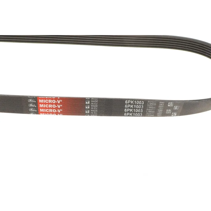 Ремінь генератора GATES 6PK1003 для Volkswagen Caddy, Golf, Passat, Tiguan, Touran 1.0-1.6 2013-, 1003 мм
