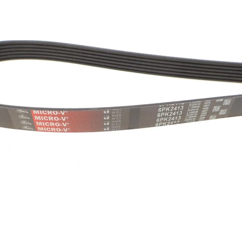 Ремінь генератора GATES 6PK2413 для Audi A4/A5/A6 3.0 TDI/3.2 FSI 2005-2015, 2413 мм