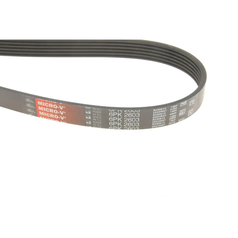 Ремінь генератора GATES 6PK2603 для Jeep Grand Cherokee II 2.7 CRD 2001-2005, 2603 мм