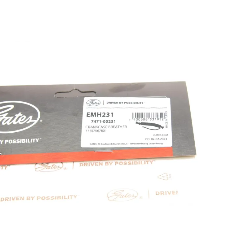 Патрубок вентиляції картера GATES EMH231 для BMW 3 (E90) 2.5/3.0 2005-2011, 20/9.5 мм