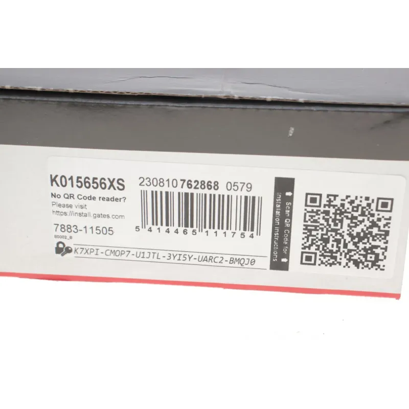Комплект ГРМ GATES K015656XS для Citroen Berlingo/Jumpy 1.6HDI 2010- (z=141)