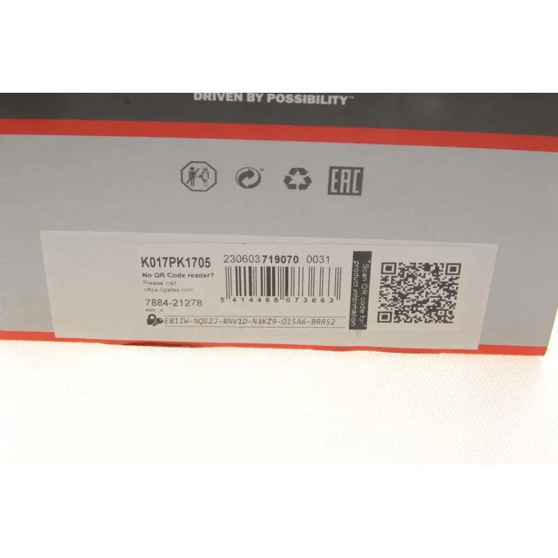 Комплект ременя генератора Renault Megane II/III 2.0 dCi 05- (7PK1705)