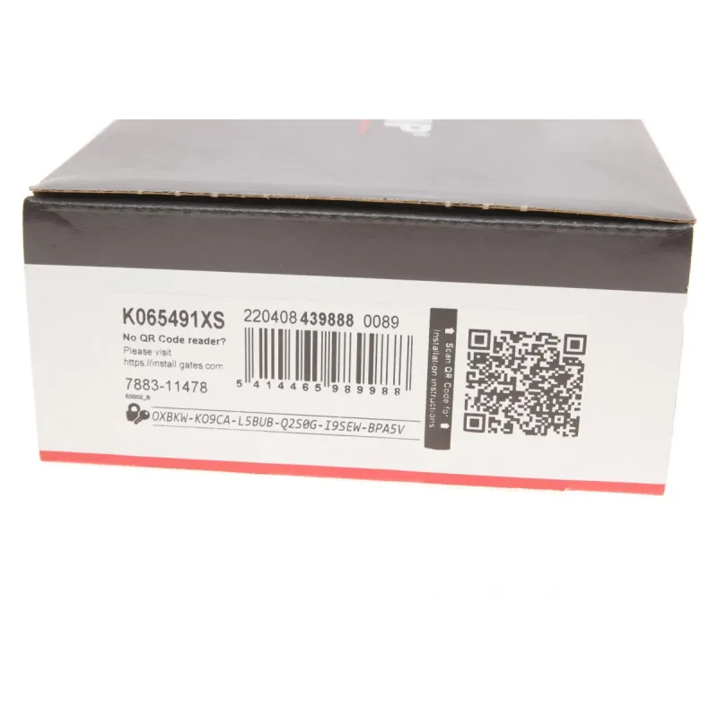 Комплект ГРМ GATES K065491XS для Audi A3, A4, A6, TT, Skoda Octavia, VW Golf 1.8T 1996-2010