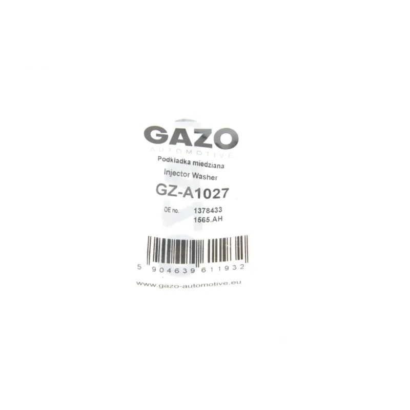 Шайба під форсунку GAZO GZ-A1027 мідна 7.3x14x2 мм (к-кт 10шт) для Citroen Jumper, Peugeot Boxer 2.2 HDi