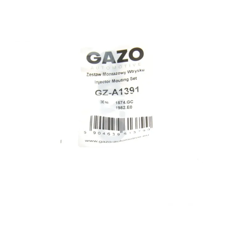 Ремкомплект форсунки GAZO GZ-A1391 для Citroen Jumpy, Peugeot Expert 2.0 HDi 2009-