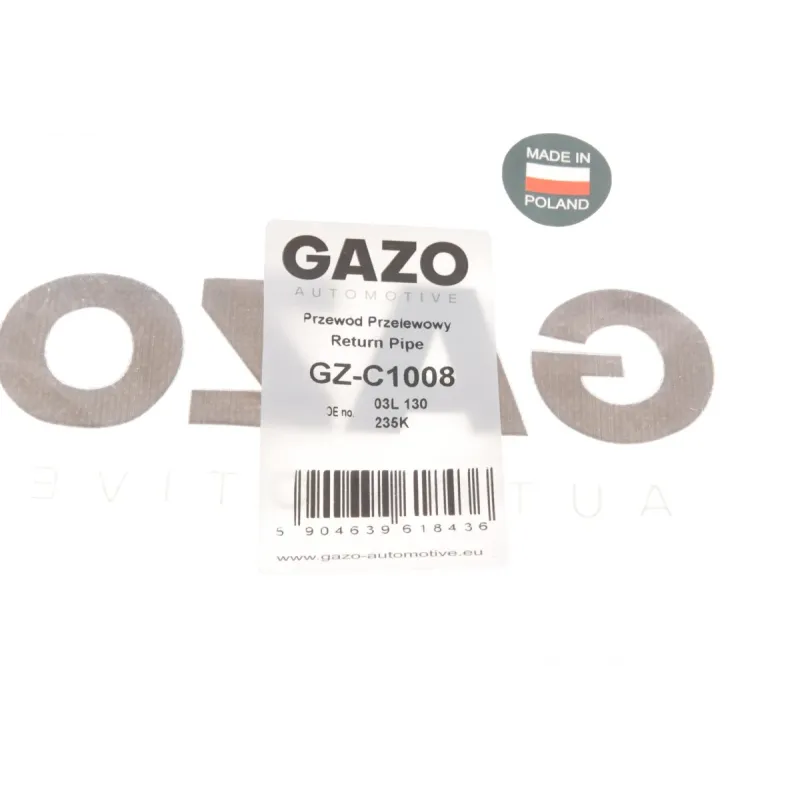 Шланг зливний Audi A6/Skoda Superb/VW Golf VI/Passat 2.0TDI/BlueTDI 05-18 (к-кт)