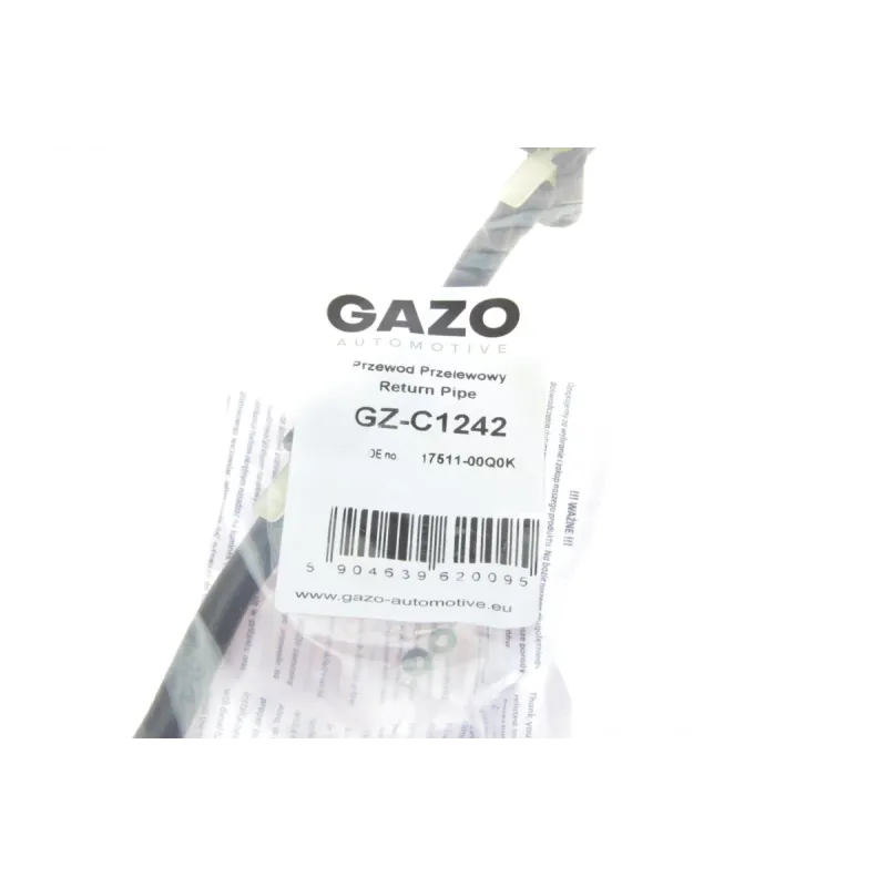 Шланг обратки GAZO GZ-C1242 для Nissan Primastar, Qashqai, X-Trail 2.0 dCi 2006-