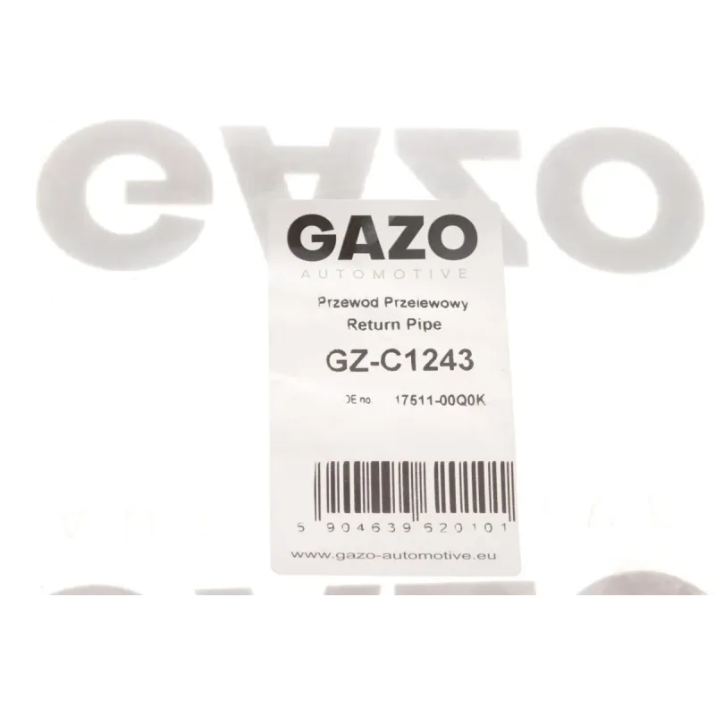 Шланг паливний GAZO GZ-C1243 для Volkswagen Amarok 2.0 TDI/BiTDI 2010-