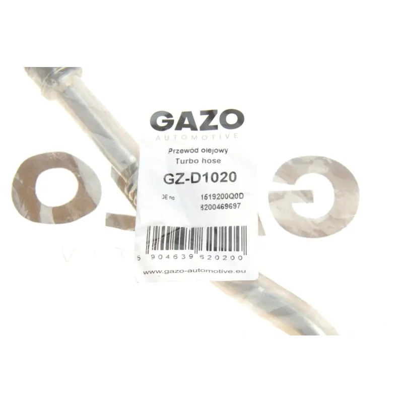 Трубка зливу оливи GAZO GZ-D1020 для Renault Master, Opel Movano, Nissan Interstar 2.5 dCi