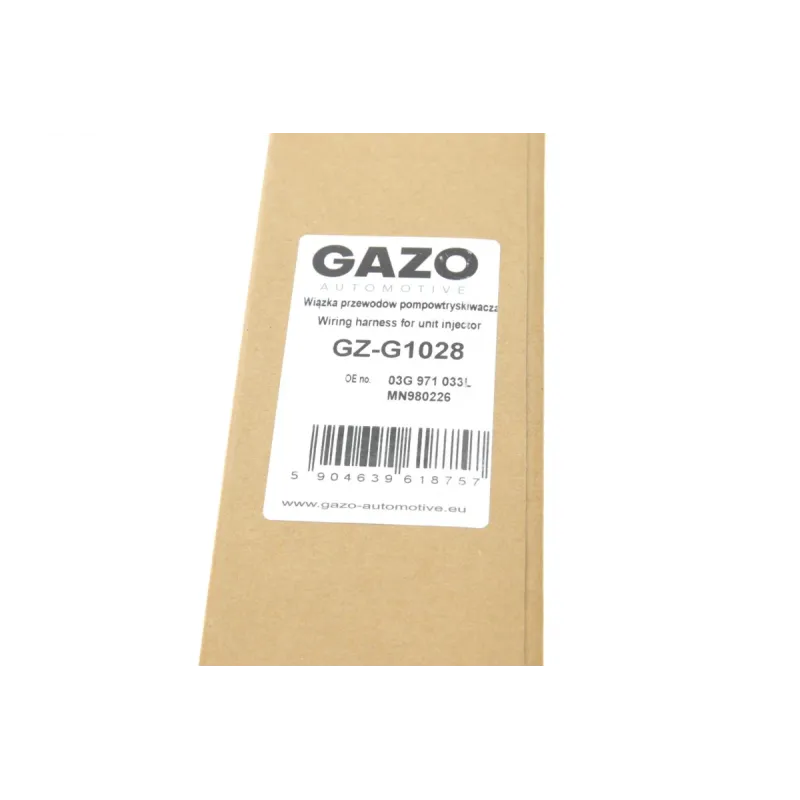 Ремкомплект кабелю форсунки GAZO GZ-G1028 для VW Golf V, Jetta, Audi A3 2.0 TDI 16V 2003-2012