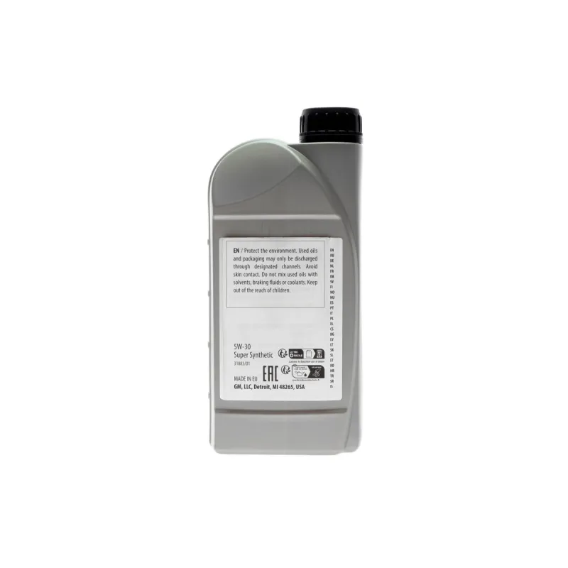 Моторна олива GM Super Synthetic 5W-30 1L (BMW LL-04, MB 229.31/229.51, Porsche C30, VW 503.01/504.00/507.00) 93165009