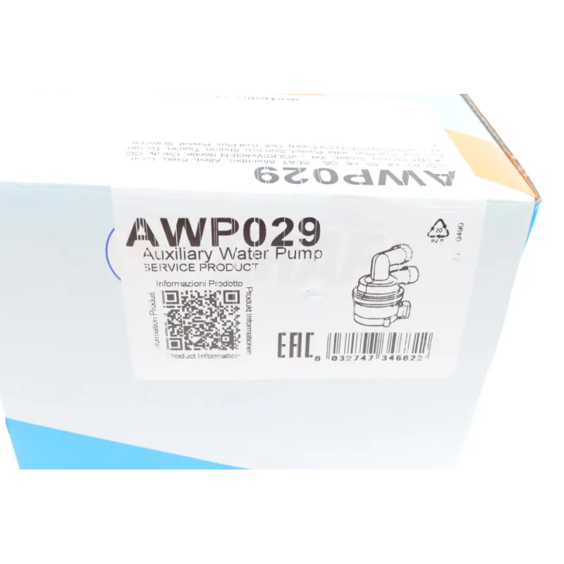 Насос системи охолодження електричний GRAF AWP029 для Audi A3/A4/A5/Q5, VW Caddy 1.6/2.0 TDI